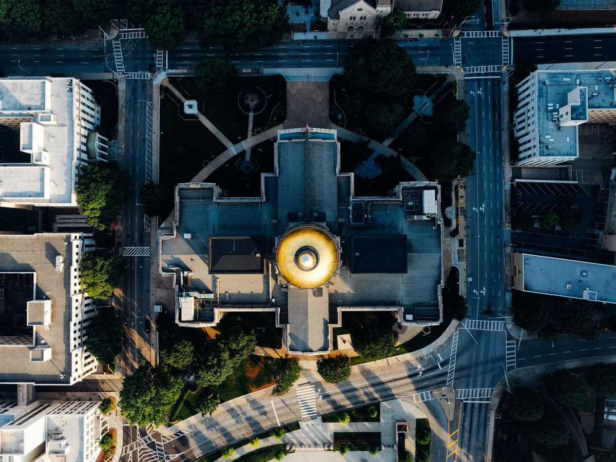 Bâtiment historique d'une petite capitale d'État américaine peu connue